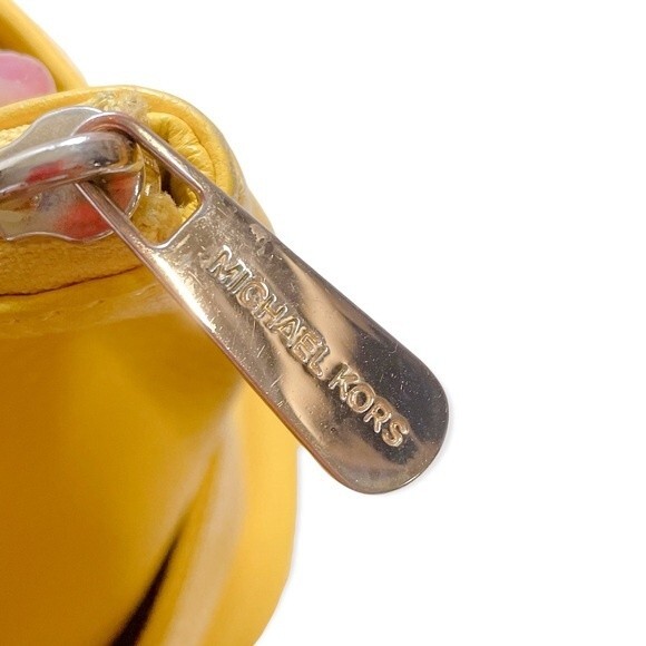 Michael Kors Bright Yellow Handbag Tote Purse - Picture 3 of 9